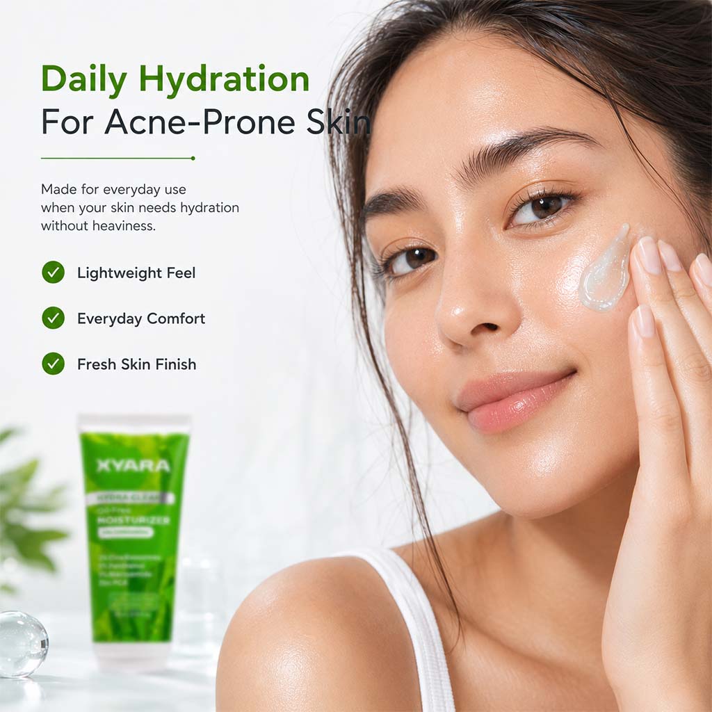 Oil Free Moisturizer | Hydra Clear | Non-Comedogenic | 80ml