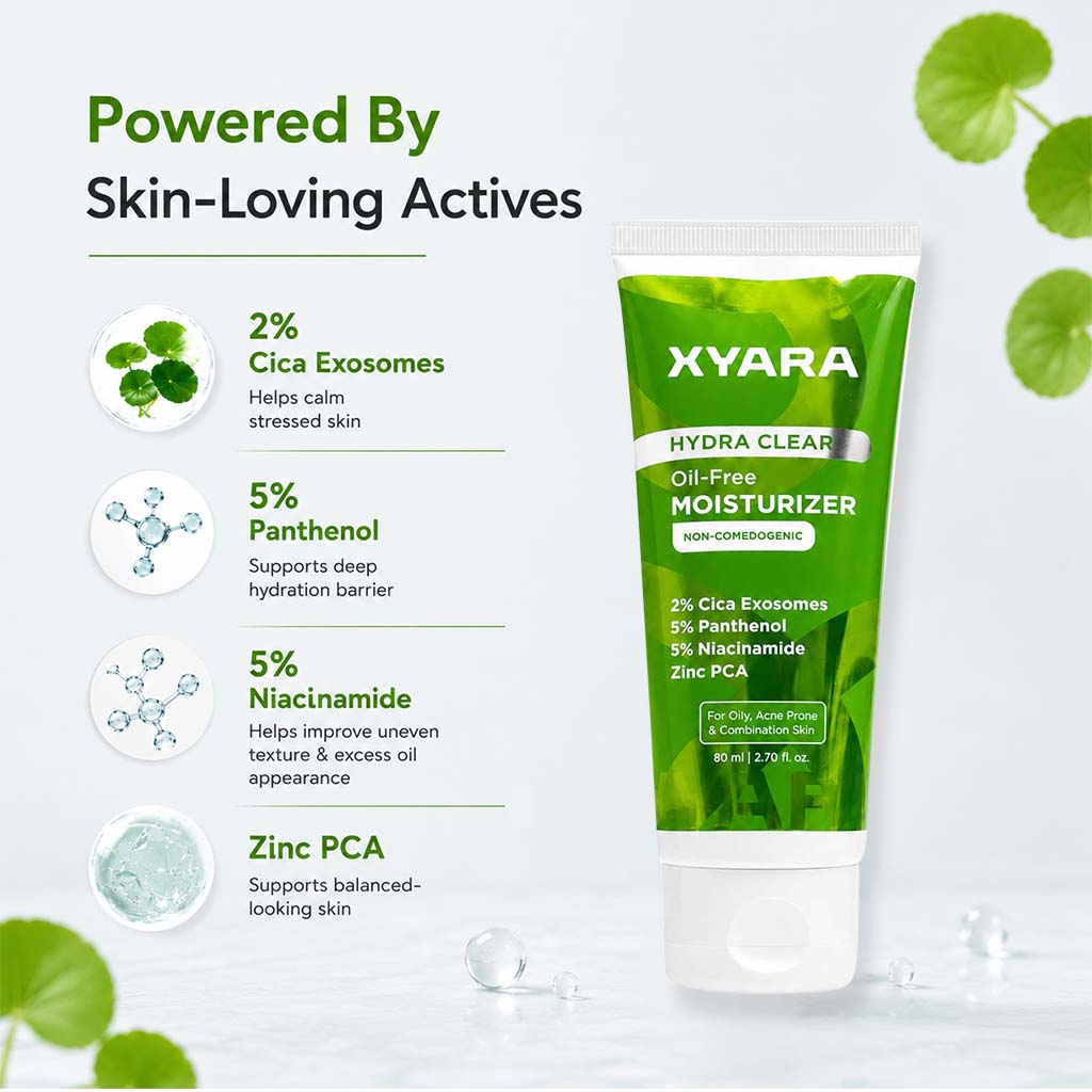 Oil Free Moisturizer | Hydra Clear | Non-Comedogenic | 80ml
